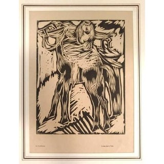 Arturo Martini, The Horsewoman, 1914, Woodcut Print For Sale