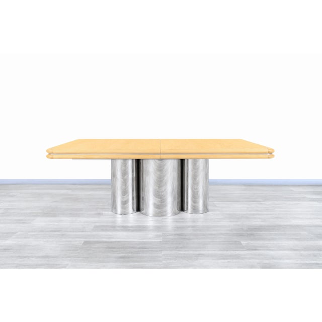 Mid-Century Modern "Radial" Dining Table by Stanley J. Friedman for Brueton For Sale In Los Angeles - Image 6 of 13