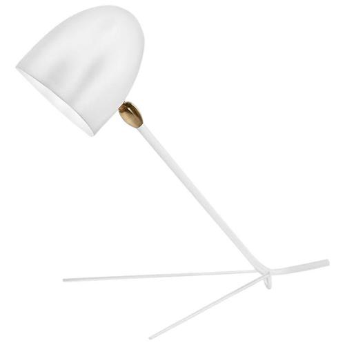 Mid-Century Modern White Cocotte Table Lamp by Serge Mouille For Sale - Image 6 of 6
