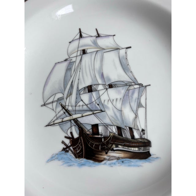 1950s Vintage Norleans Schooner Ship Ashtray, Japan For Sale In Houston - Image 6 of 8