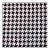 Designer Vicki Payne Free Spirit Black & White Check Dogstooth Houndstooth Fabric Sample For Sale