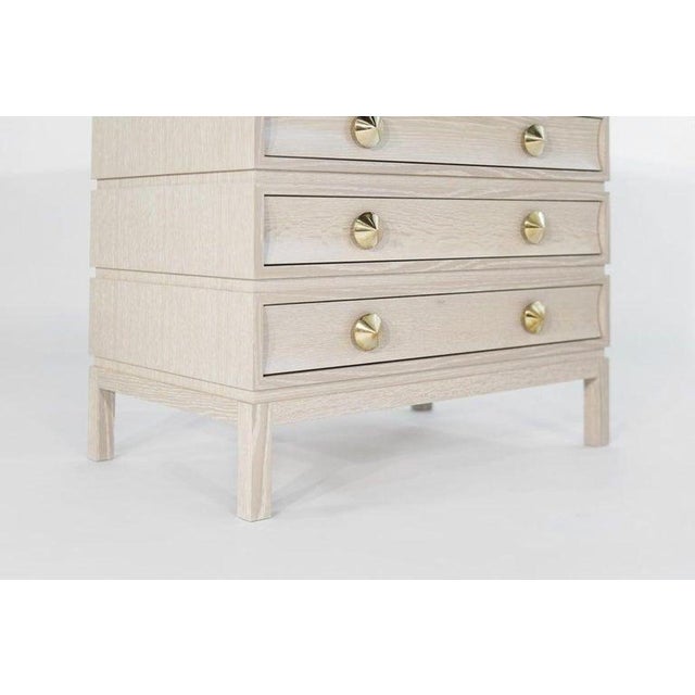 Stacked Chests of Drawers in Limed Oak For Sale - Image 9 of 16