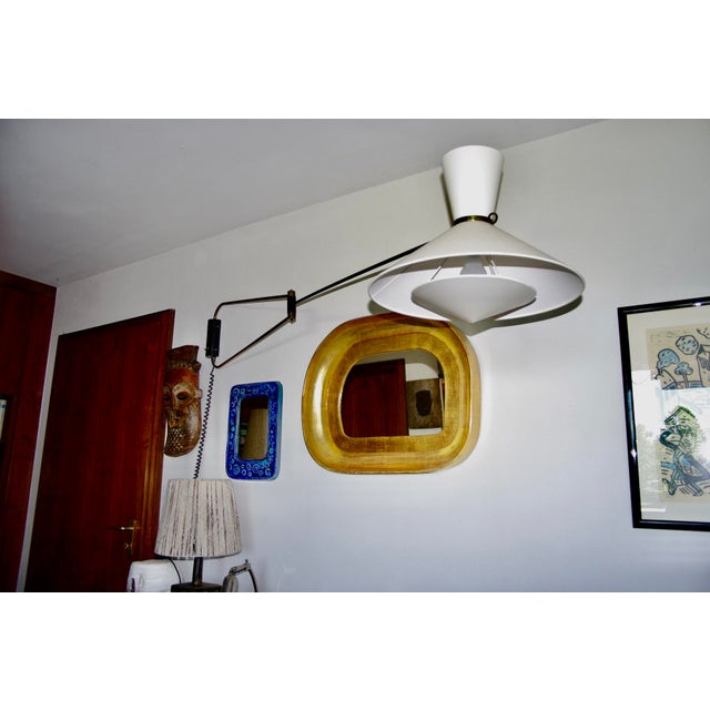Large Double-Arm Wall Sconce by Robert Mathieu, France, 1950 For Sale - Image 10 of 13