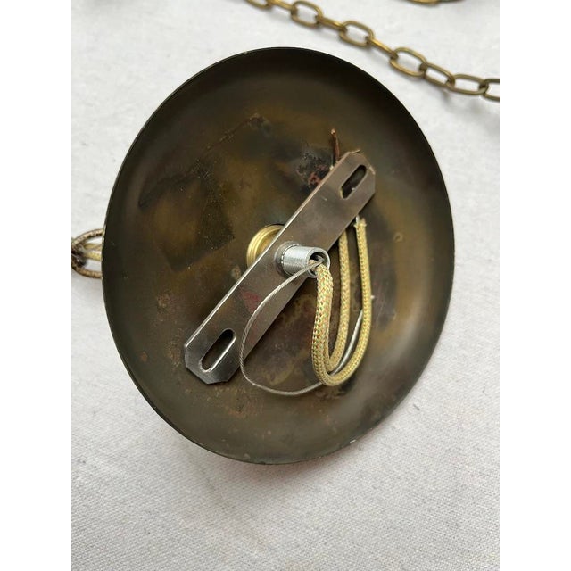 Vintage Bell Jar Pendant Lantern Light For Sale - Image 13 of 13