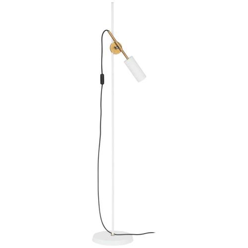 Stav Floor Lamp in White Brass by Johan Carpner for Konsthantverk For Sale - Image 6 of 7
