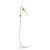 Stav Floor Lamp in White Brass by Johan Carpner for Konsthantverk For Sale - Image 6 of 7