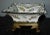 Vintage English Export Hand Painted Floral Design Ceramic Bowl W/Brass Stand For Sale - Image 10 of 12