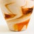 Ceramic Large Vintage Nemadji Pottery Wedding Vase - Orange and Brown Matte Swirl Glaze For Sale - Image 7 of 12