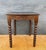 1930s Spanish Barley Twist Side Table with Geometric Carved Top, 1930s For Sale - Image 5 of 10