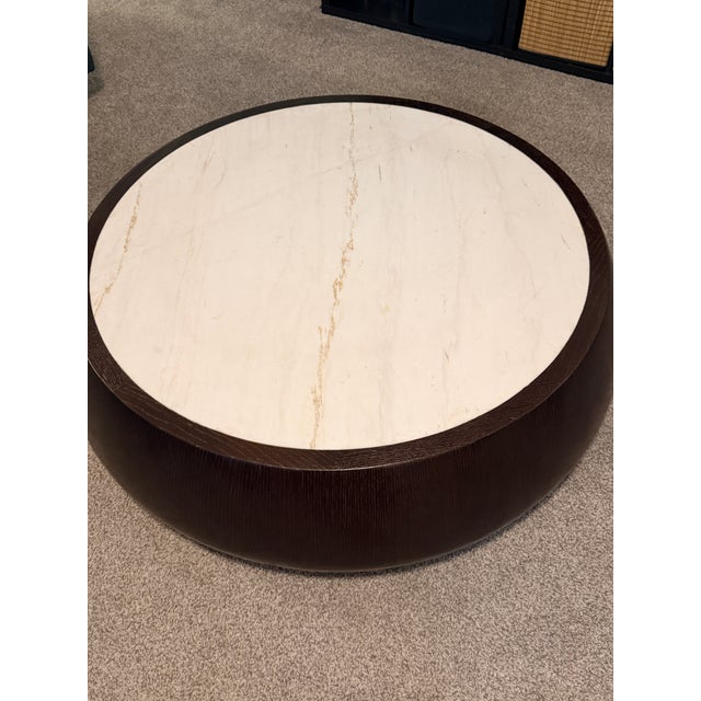 Thomas Pheasant for McGuire Drum Cocktail Table For Sale In Washington DC - Image 6 of 12