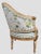 Textile Antique French Painted Frame Chairs Striped Upholstery, Pair For Sale - Image 7 of 15