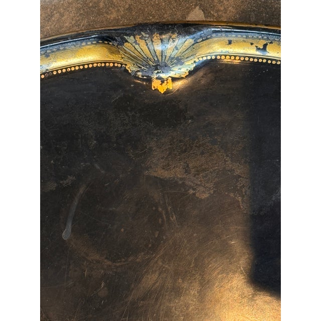 19th Century Tole Tray on Stand For Sale - Image 11 of 11