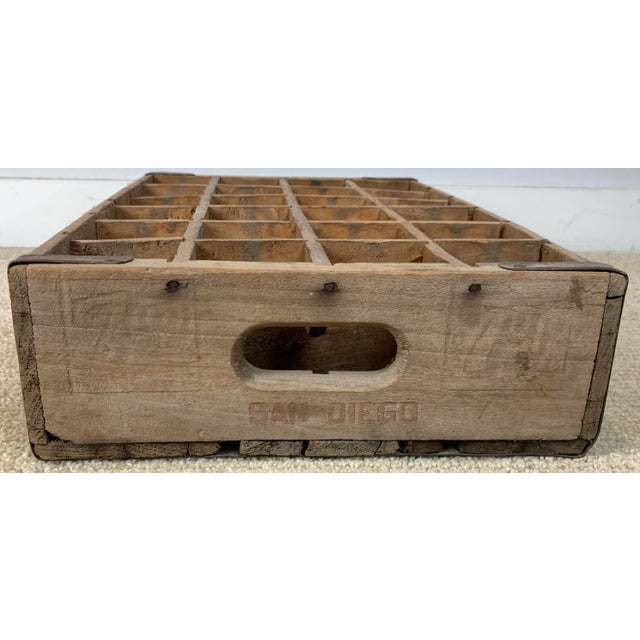 Rustic Vintage 7-Up Wooden Bottle Crate For Sale - Image 3 of 8