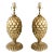 Pair of Gold Leafed Pineapple Lamps by Bryan Cox For Sale