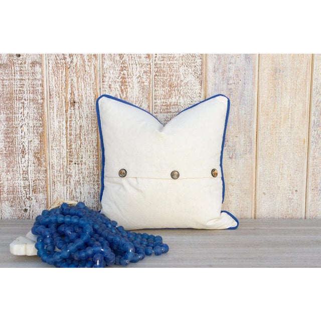 Linen Prana Vintage Boho Throw Pillow Cover For Sale - Image 8 of 10