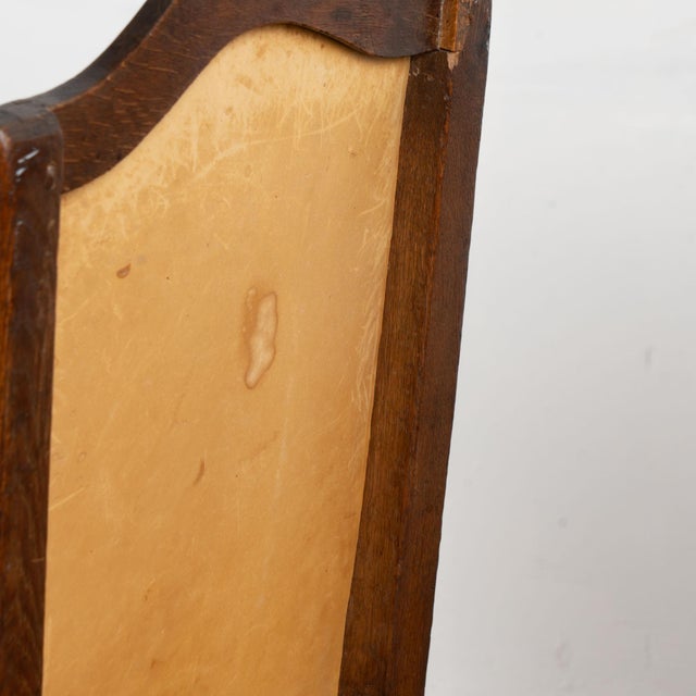 19th Century Set of Six Swedish Vintage Leather Dining Chairs For Sale - Image 16 of 18