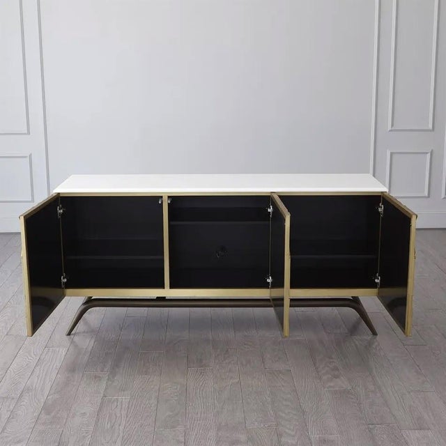Global Views Triangle Cabinet-Brass For Sale - Image 11 of 12