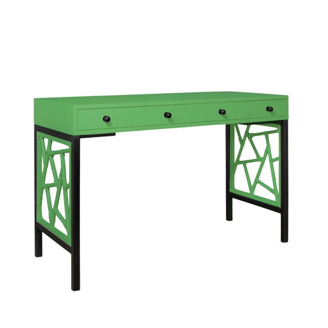 Tiffany Writing Desk - Bright Green For Sale - Image 9 of 9
