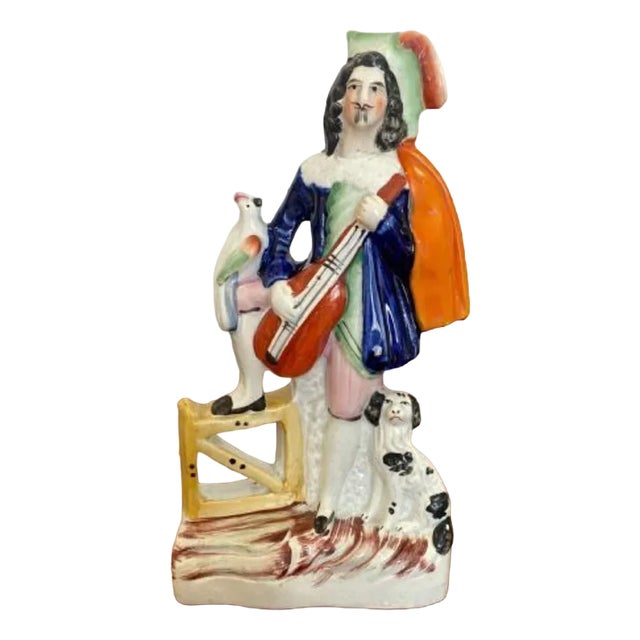 Antique Victorian Staffordshire Figure, 1880 For Sale