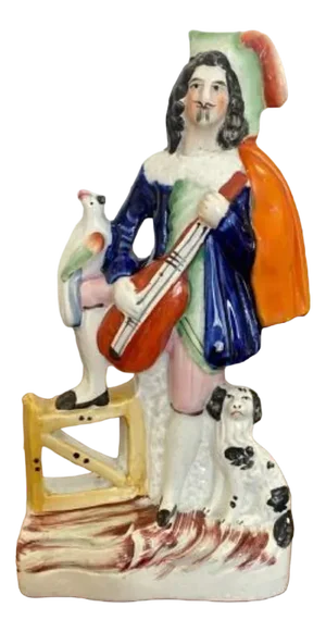 Antique Victorian Staffordshire Figure, 1880