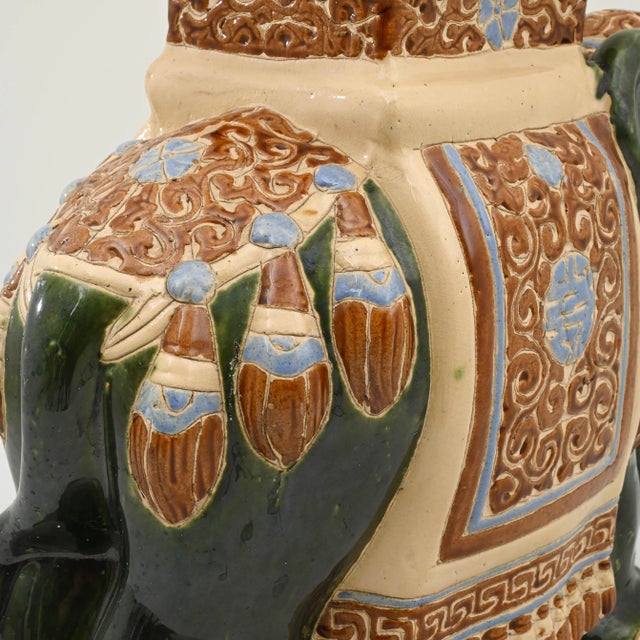 Ceramic 1960s French Ceramic Elephant For Sale - Image 7 of 9