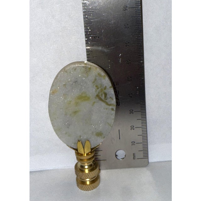 Metal Irish Connemara Marble Worry Stone Finial For Sale - Image 7 of 7