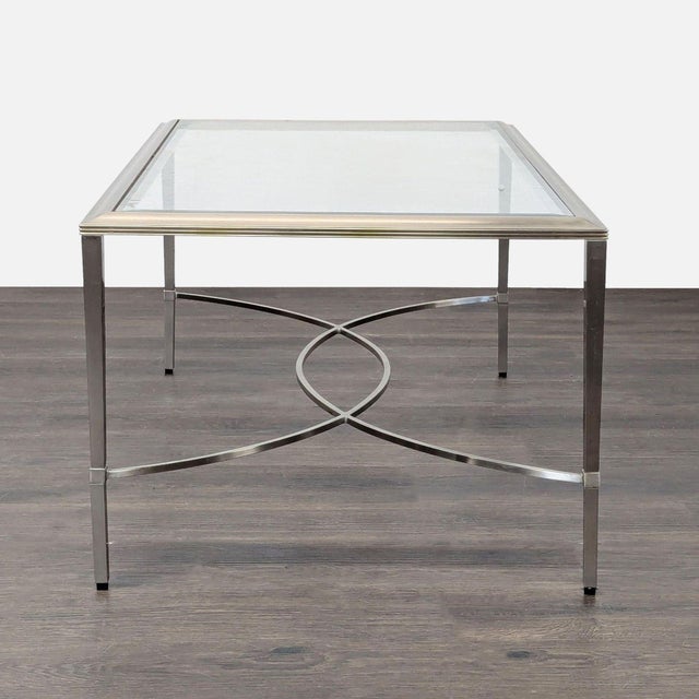 2010s Attributed Ethan Allen Transitional Coffee Table For Sale - Image 5 of 7