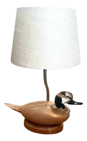 Gold Brass Duck Table Lamp