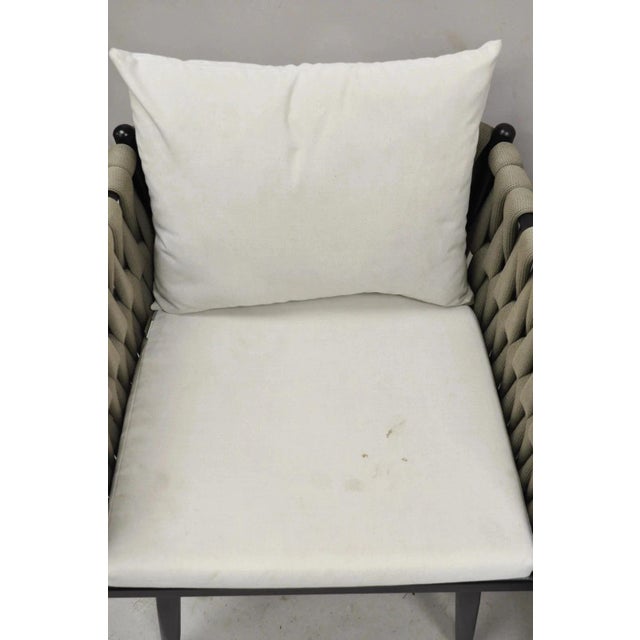 Rove Concepts Pierre Outdoor Dining Chair Aluminum Frame Woven Design - A Pair For Sale In Philadelphia - Image 6 of 12