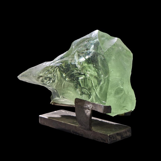 Suzanne Pascal Slag Glass Horse Sculpture For Sale - Image 4 of 9