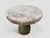 Rustic Andrianna Shamaris Century Old Teak Wood Round Side Table For Sale - Image 3 of 6