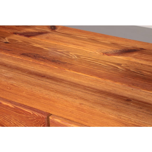 Brutalist Scandinavian Pine Cabinet by Hans Frydendal, 1970 For Sale - Image 8 of 12