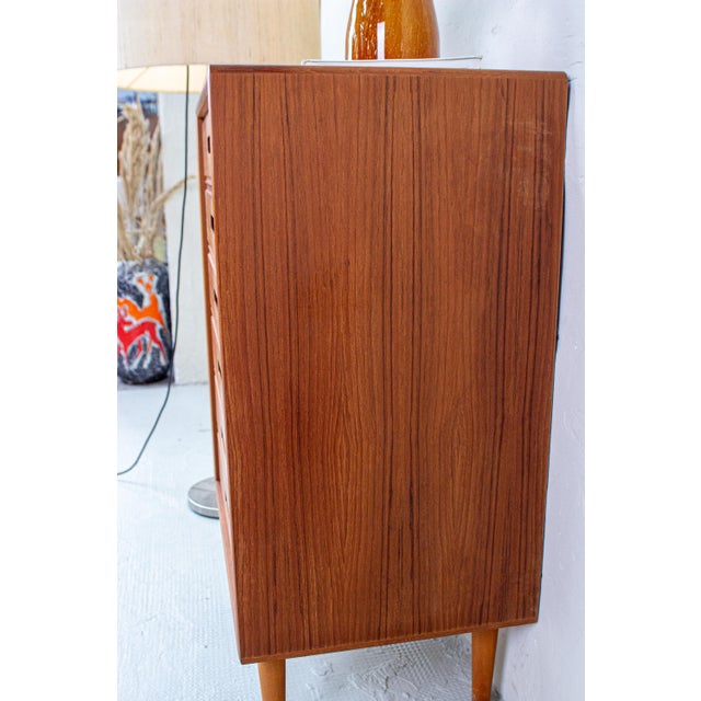 Mid-Century Modern Danish Chest of Drawers in Teak, 1980s For Sale - Image 3 of 14