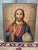 Presenting a magnificent 19th-century Orthodox icon depicting The Pantocrator. This piece is painted in tempera on a...