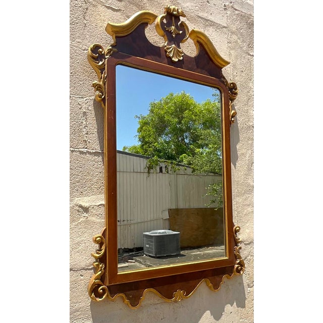 Vintage Regency LaBarge Gilt Tipped Mirror For Sale In West Palm - Image 6 of 8