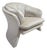 Vintage Postmodern Vladimir Kagan Style Sculptural Lounge Chair Newly Reupholstered For Sale
