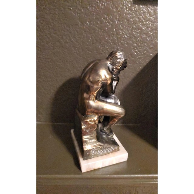 Brass 1920s Cast-Bronze Figurative Bookends - a Pair For Sale - Image 8 of 13