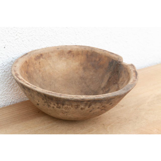 Handcarved African Tribal Bowl For Sale - Image 4 of 9