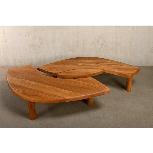 T22C Table in Elm by Pierre Chapo, France, 2010s For Sale - Image 6 of 18