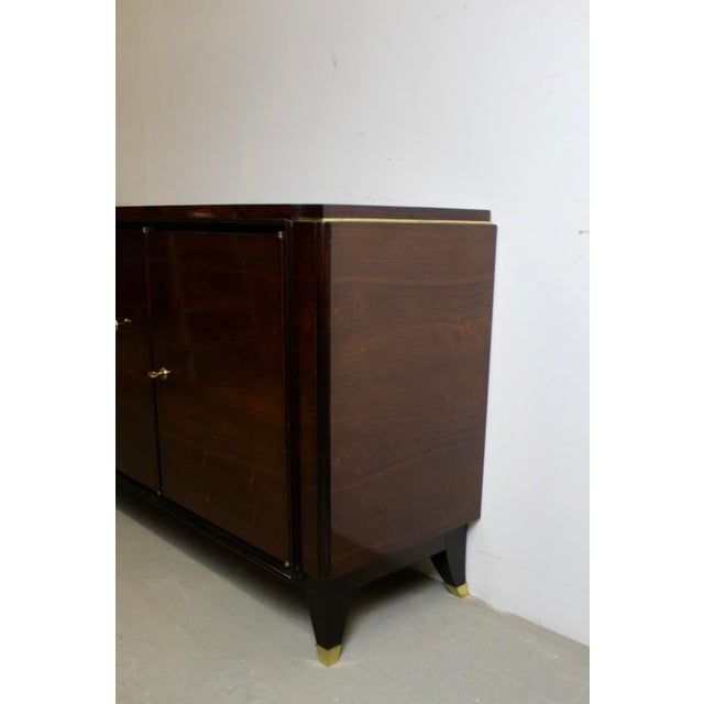 Brown Art Deco Rosewood Sideboard, 1930 For Sale - Image 8 of 18