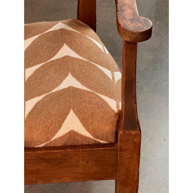 Wood 19th Century French Walnut Settee With Carved Lyre Splats For Sale - Image 7 of 11