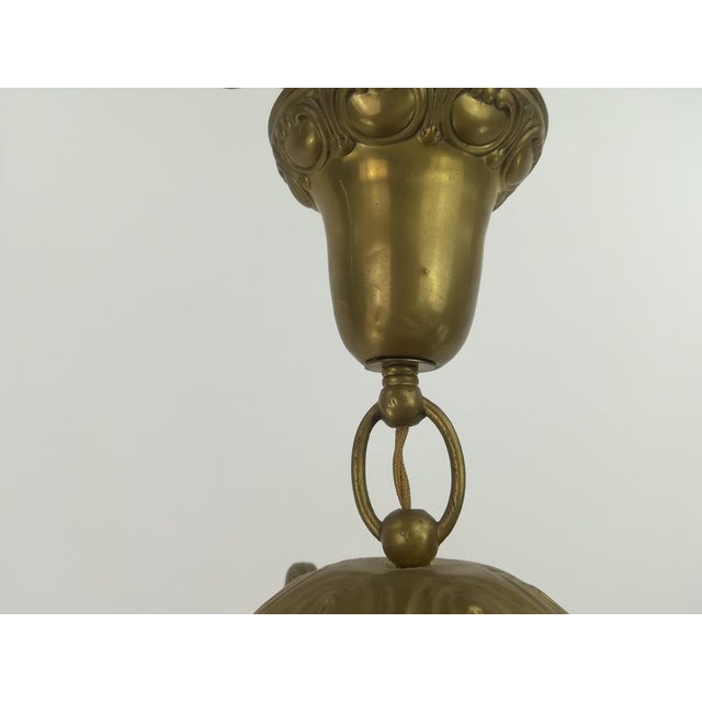 Viennese 3-Armed Chandelier with Glass Rods For Sale - Image 6 of 11