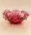Add a touch of elegance to your home with this Vintage Cranberry Pink Ruffled Fenton Style Art Glass Bowl. Perfectly...