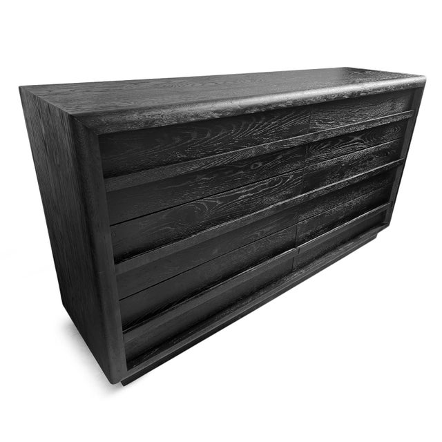 Contemporary Black Sierra 6-Drawer Dresser For Sale - Image 3 of 8