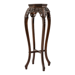 Late 20th Century Vintage Ming Dynasty Style Pedestal Plant Stand