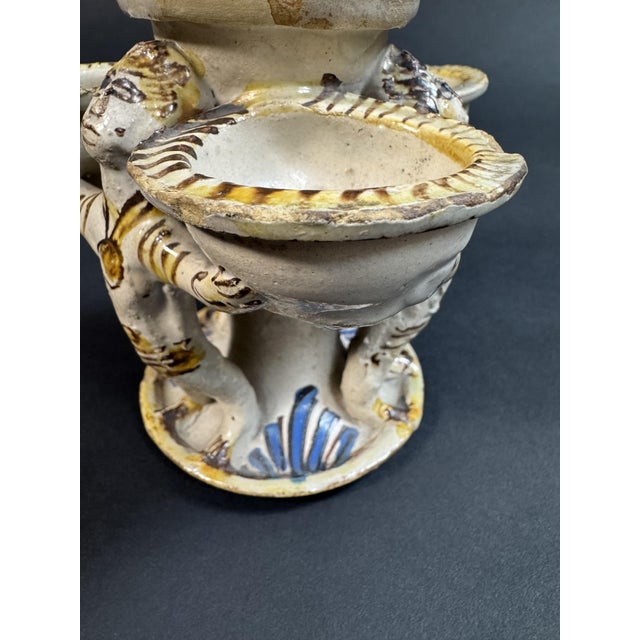 Early 18th Century Laertina Majolica Salt Cellar, 1700s For Sale - Image 5 of 16
