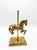 Mid-Century Modern Vintage Solid Brass Carousel Horse & Rocking Horse Figurines – Pair For Sale - Image 3 of 8
