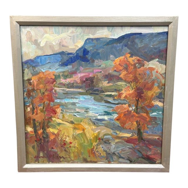 "Maple Ridge" Impressionist Landscape Oil Painting by James P. Kerr