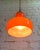 Vintage Orange Glass Pendant Lamp, Germany, 1970s For Sale - Image 10 of 17