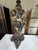 Late 19th Century Antique Chinese Elaborately Carved Natural Hard-Stone Table Lamps—A Pair For Sale - Image 5 of 18